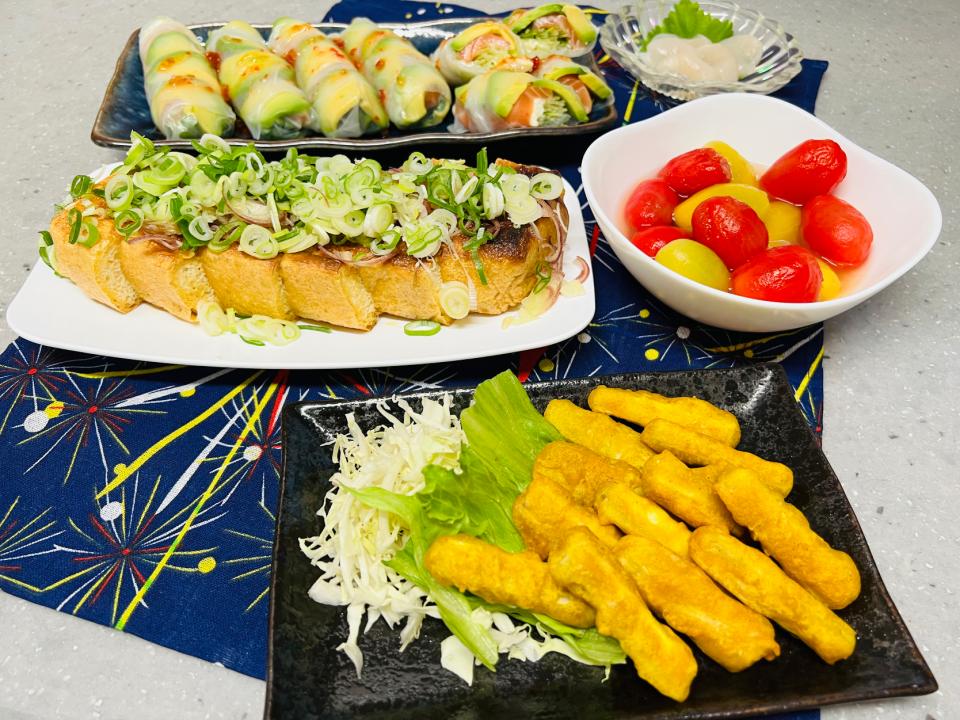 いっちゃんさんの料理   カレーごぼう天ぷら